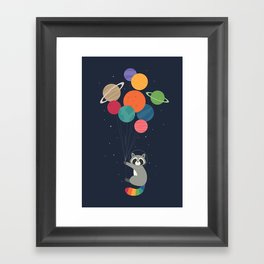 Space Raccoon Framed Art Print