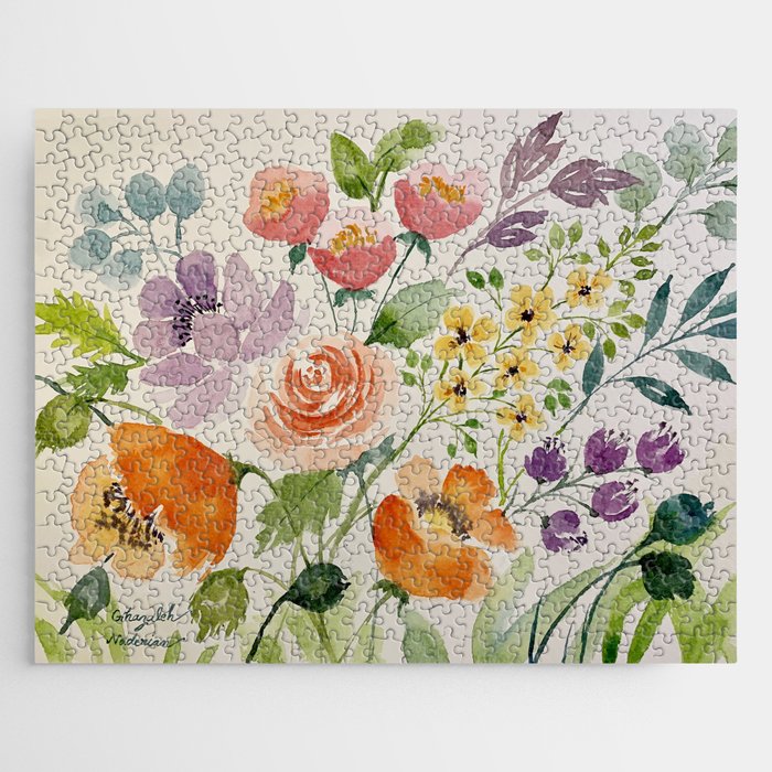 Colorful Flowers Jigsaw Puzzle