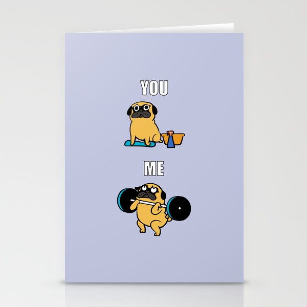 Pug Clean Stationery Cards