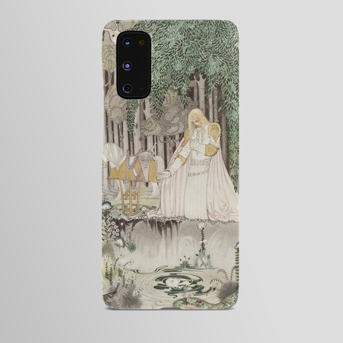 Copy of East of the Sun and West of the Moon, illustrated by Kay Nielsen Blond Knight Man in the Forest Android Case