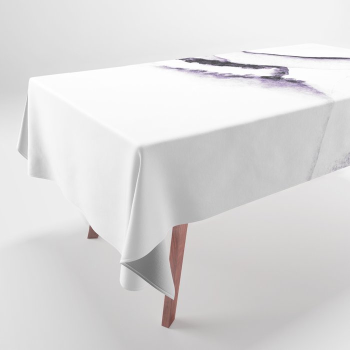 Purple Silence Mountain Range Tablecloth