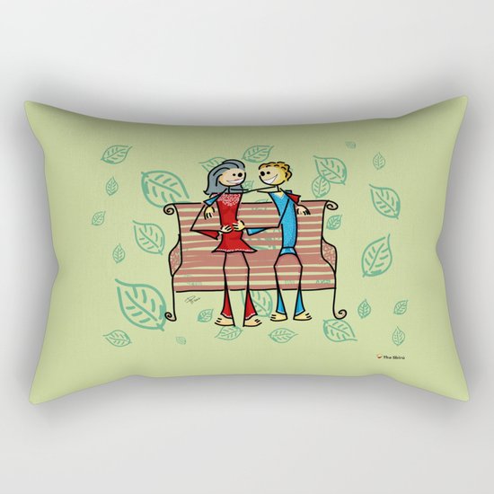 Life and living Rectangular Pillow