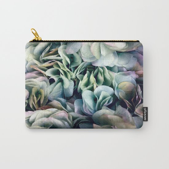 Soft Subtle Petal Ruffles Abstract Carry-All Pouch