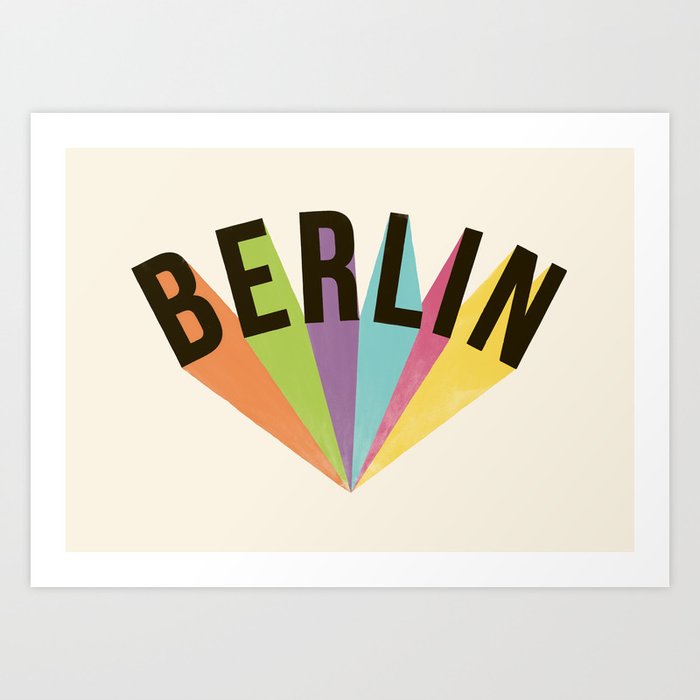 Letters : Berlin Art Print