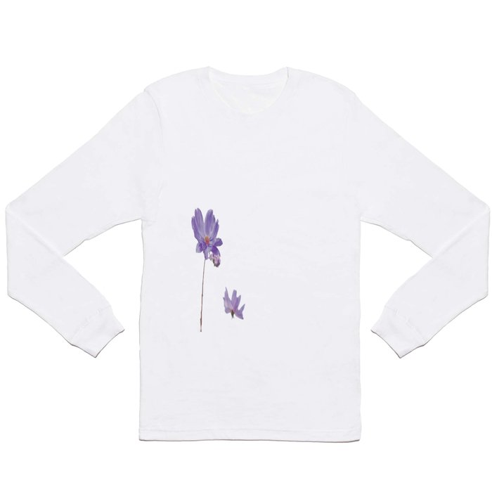 purple flower Long Sleeve T Shirt