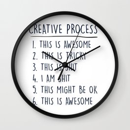 Creative Process Wall Clock