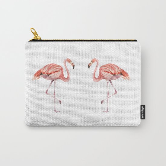 Pink Flamingo Carry-All Pouch