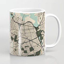New York City Map of the United States - Vintage Coffee Mug