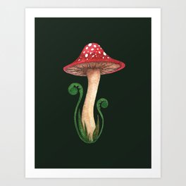 Toadstool Art Print