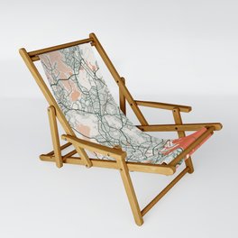 Rio de Janeiro City Map of Brazil - Bohemian Sling Chair