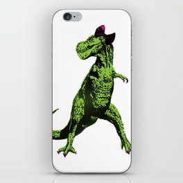 T-Rex, Pink Bow iPhone Skin