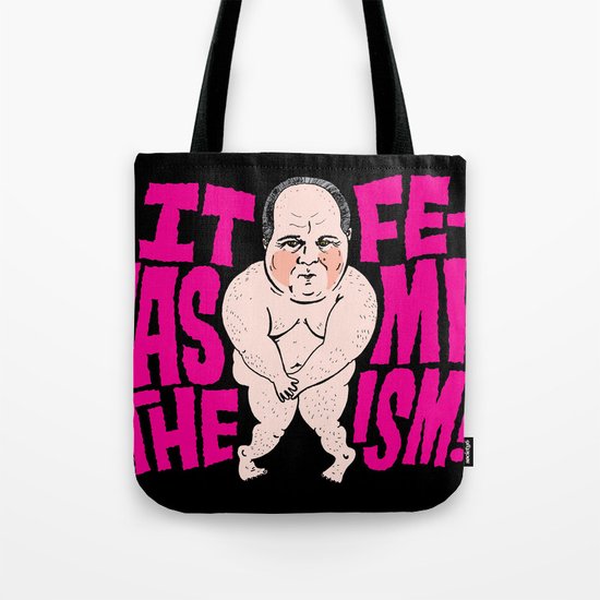 Rush VS. Feminism Tote Bag