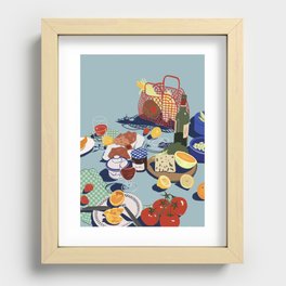 still life picnic Recessed Framed Print
