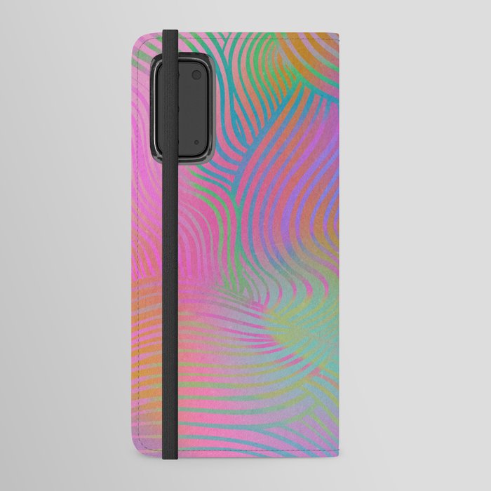 Retro Psychedelic Colorful Groovy Android Wallet Case