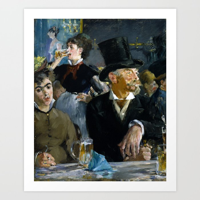 Edouard Manet - The Cafe-concert Art Print by Elegant Chaos Gallery - X-Small