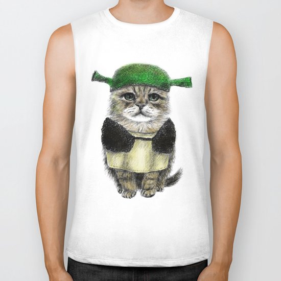 Shreky Cat Biker Tank