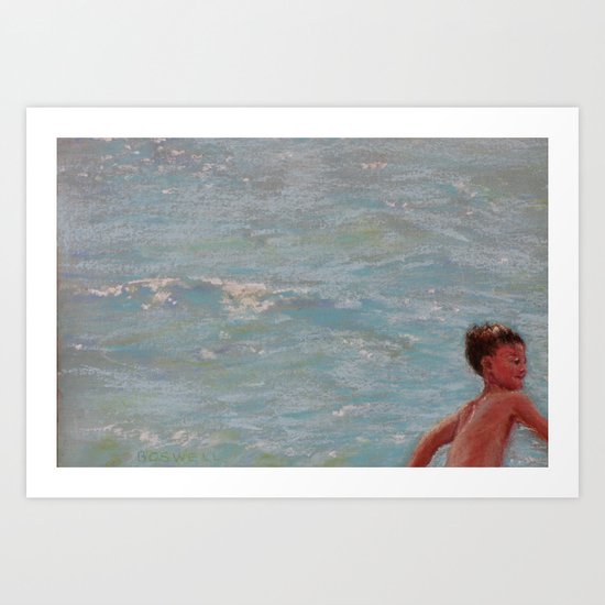 Chasing Waves Art Print