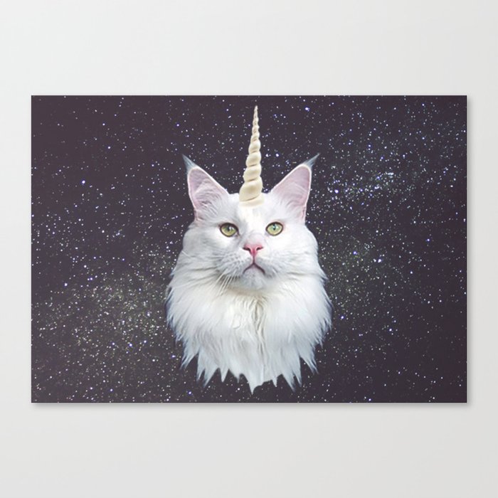 Unicorn Cat Canvas Print