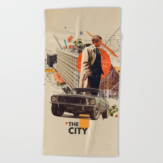The City 1968 Beach Towel