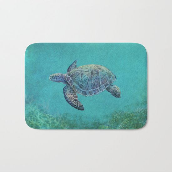 Deep Blue Bath Mat