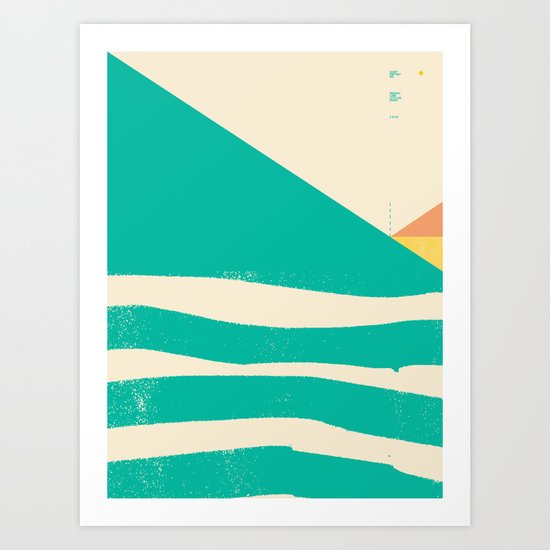 Secret Surf Map 002 — Matthew Korbel-Bowers Art Print