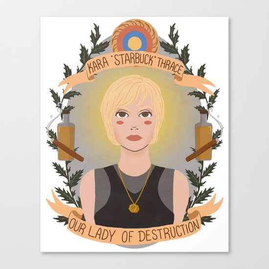Kara "Starbuck" Thrace Canvas Print