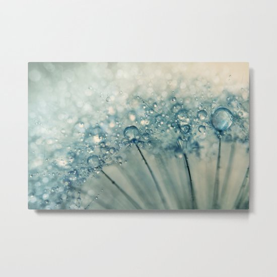 Drops & Sparkles Metal Print