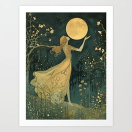 If I Could Catch The Moon Art Print