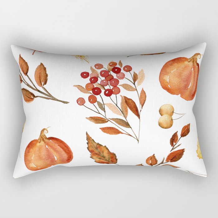 Wheat and Berries Rectangular Pillow