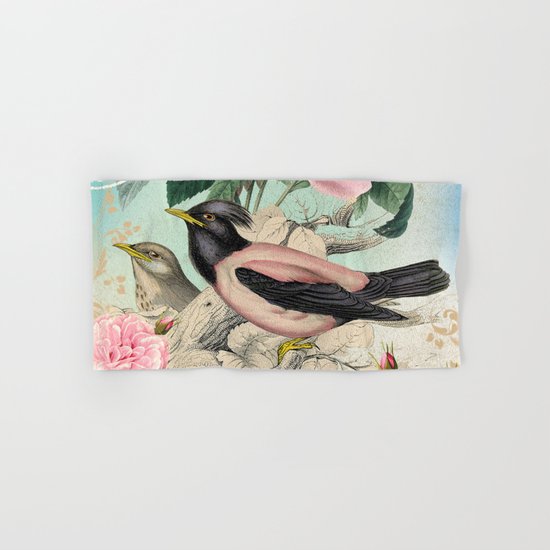 Vintage birds #3 Hand & Bath Towel