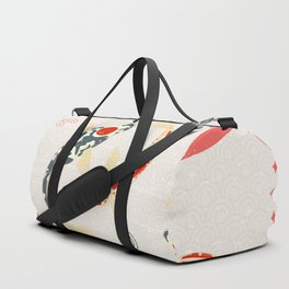 Koi Fish Yin Yang Geometrical Abstract Duffle Bag