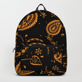 Indian Inspired on Black Backpack