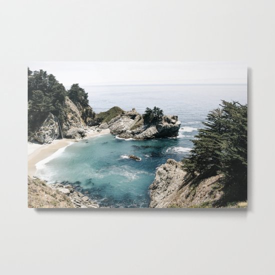 Mcway Falls Faded Metal Print