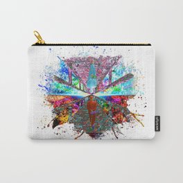 Metaphysical Pier Carry-All Pouch | Graphicdesign, Digital, Pier, Paralleluniverse, Colorful, Actionpainting, Bridge, Portal, Paralleldimension, Abstract 