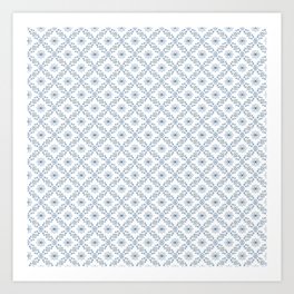 Azulejos | Traditional Blue Portuguese Tiles Pattern Art Print