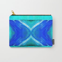483 - Abstract colour design Carry-All Pouch | Digital, Shapes, Digitalmanipulation, Imagine, Paintlike, Cyan, Blue, White, Timer, Turquoise 