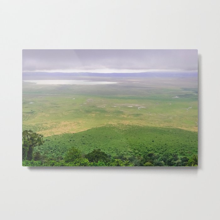 Ngorongoro Crater, African Serengeti, Tanzania, Africa color photograph / photography wall decor Metal Print