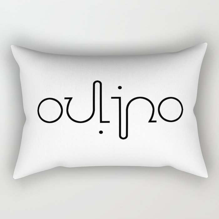 OULIPO ambigram Rectangular Pillow