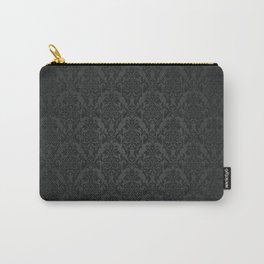 Luxury Black Damask Carry-All Pouch