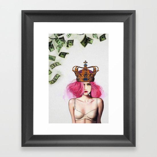 Queen Bitch Framed Art Print
