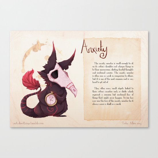 Real Monsters- Anxiety Canvas Print