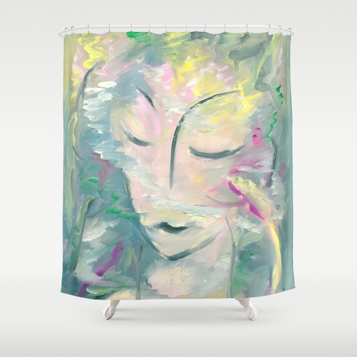 Transcendence in Paradise - Marguerite Blasingame Shower Curtain