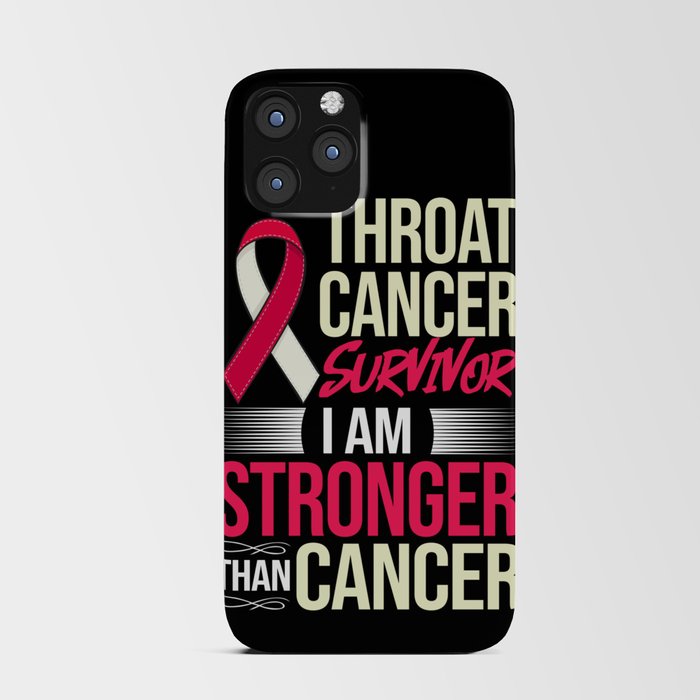 Head and Neck Throat Cancer Ribbon Survivor iPhone Card Case