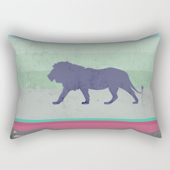 Lions are big kitties Rectangular Pillow