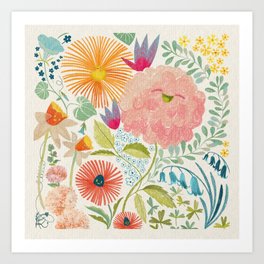 Kath Waxman | Joyful Garden Art Print
