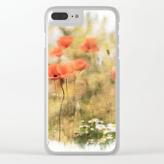 Poppy meadow - photoadaption Clear iPhone Case