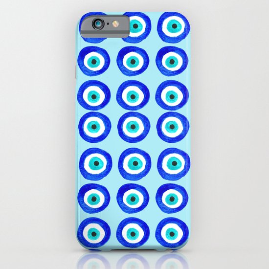 Evil Eye Talisman - on turquoise iPhone & iPod Case