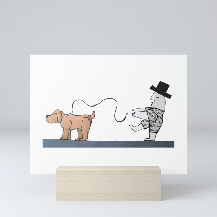 Go dog Mini Art Print