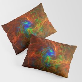 surreal futuristic abstract digital 3d fractal design art Pillow Sham