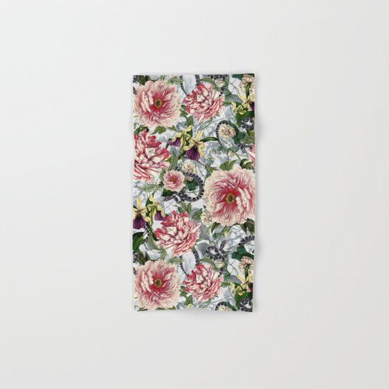 Snakes And Flowers Hand & Bath Towel